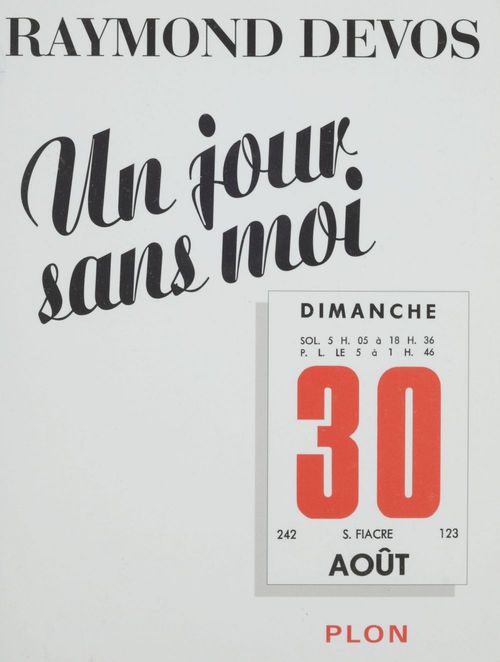 Couverture ebook de Un jour sans moi, de Raymond Devos