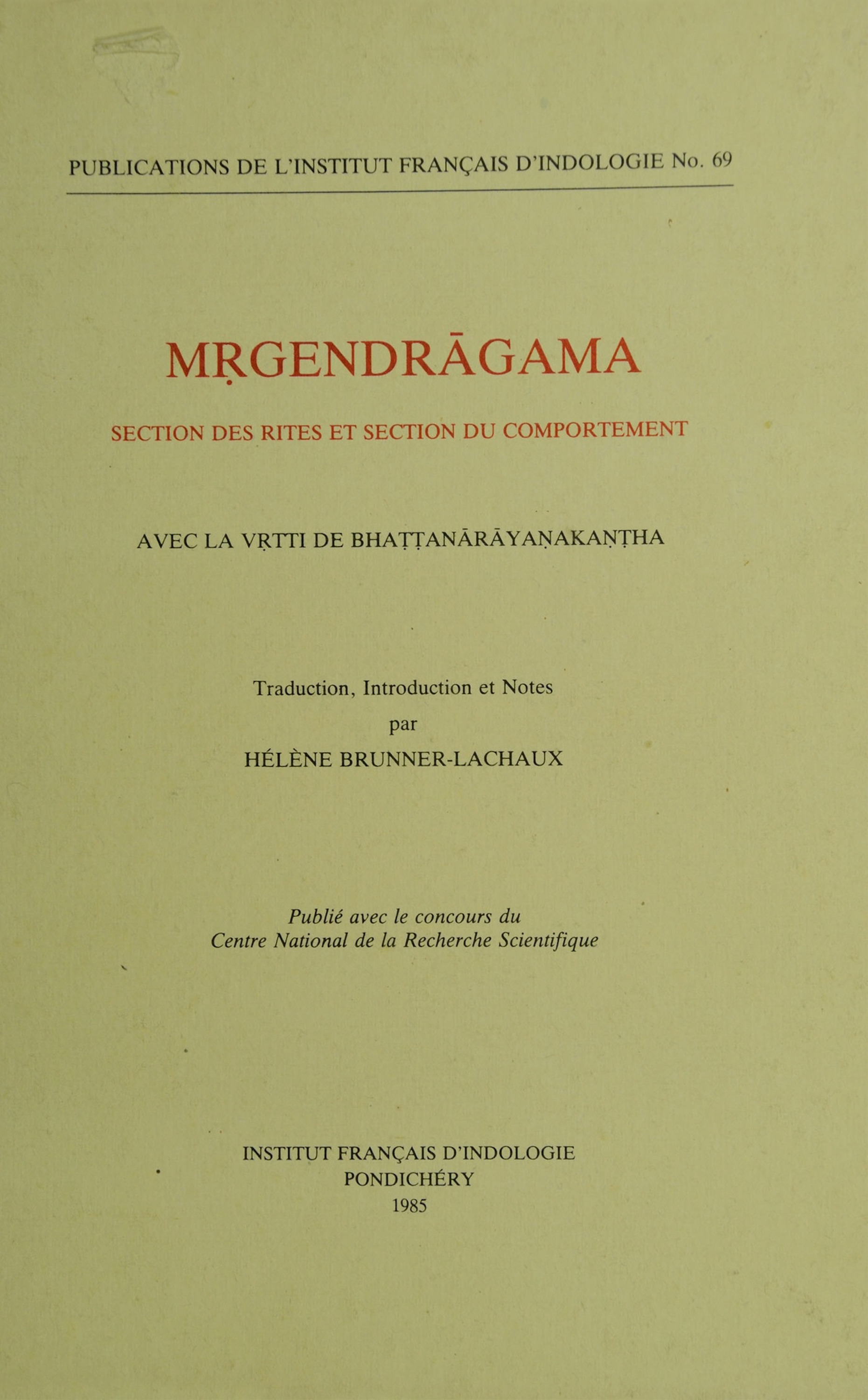 Couverture ebook de Mrgendragama. Section des rites et section du comportement, de Helene Brunner-Lachaux