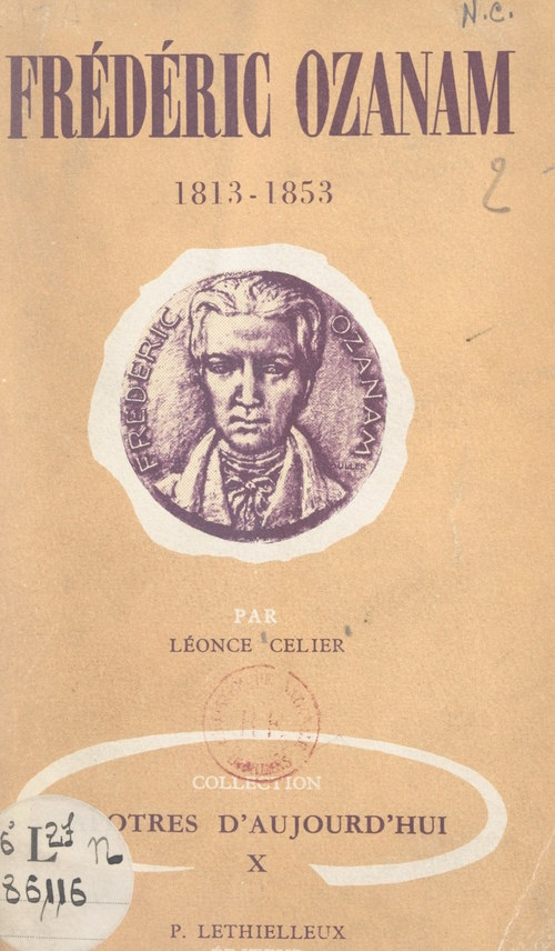 ebook cover of Frédéric Ozanam (1813-1853), by Leonce Celier