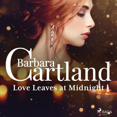 audiobook cover of Love Leaves at Midnight, by Barbara Cartland