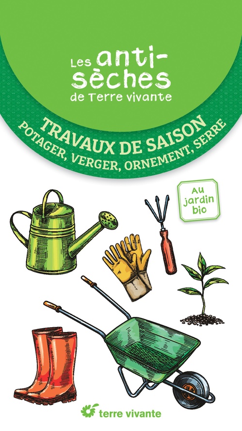 Couverture ebook de Les antisèches de Terre vivante : Travaux de saison, de Collectif