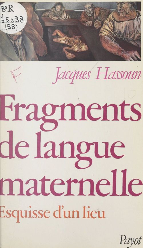 Couverture ebook de Fragments de langue maternelle, de Jacques Hassoun