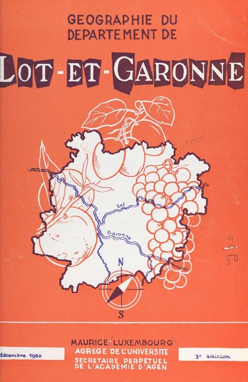 Couverture ebook de Géographie du département de Lot-et-Garonne, de Maurice Luxembourg