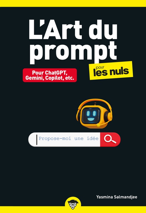 Couverture ebook de L'Art du prompt pour les Nuls poche, de Yasmina Salmandjee