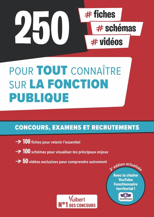 ebook cover of Fonction publique : 250 fiches, schémas et vidéos pour tout connaître sur la fonction publique - Avec la chaîne YouTube Fonctionnaire territorial, by Collectif