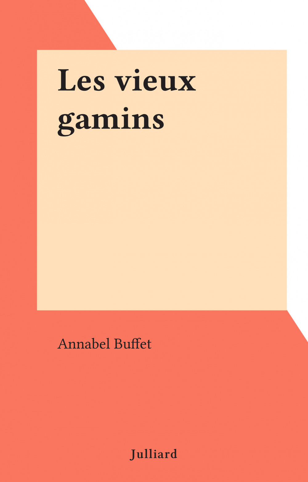 ebook cover of Les vieux gamins, by Annabel Buffet