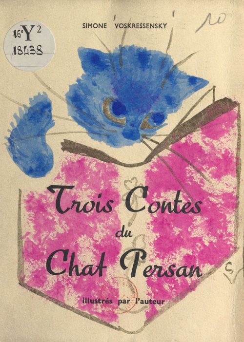 Couverture ebook de Trois contes du chat persan, de Simone Voskressensky
