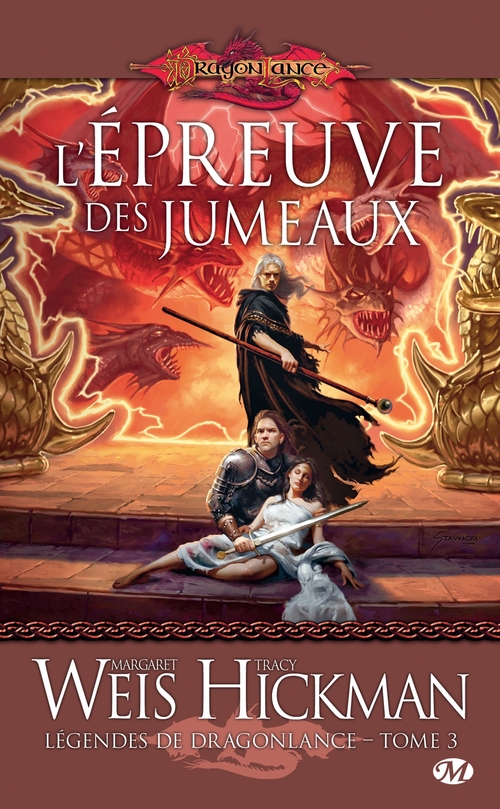 ebook cover of Légendes de Dragonlance, T3 : L'Épreuve des jumeaux, by Tracy Hickman, Margaret Weis