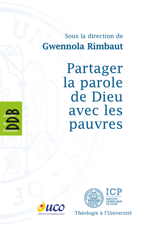 Couverture ebook de Partager la parole de Dieu avec les pauvres, de Gwennola Rimbaut