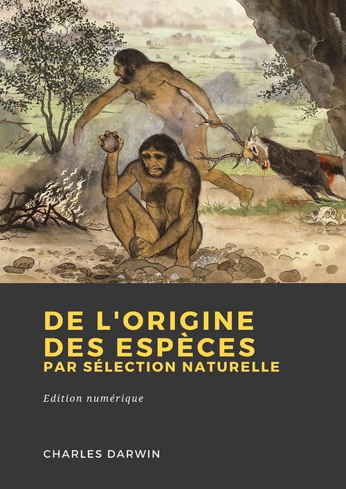 Couverture ebook de De l'origine des espèces par sélection naturelle, de Charles Darwin