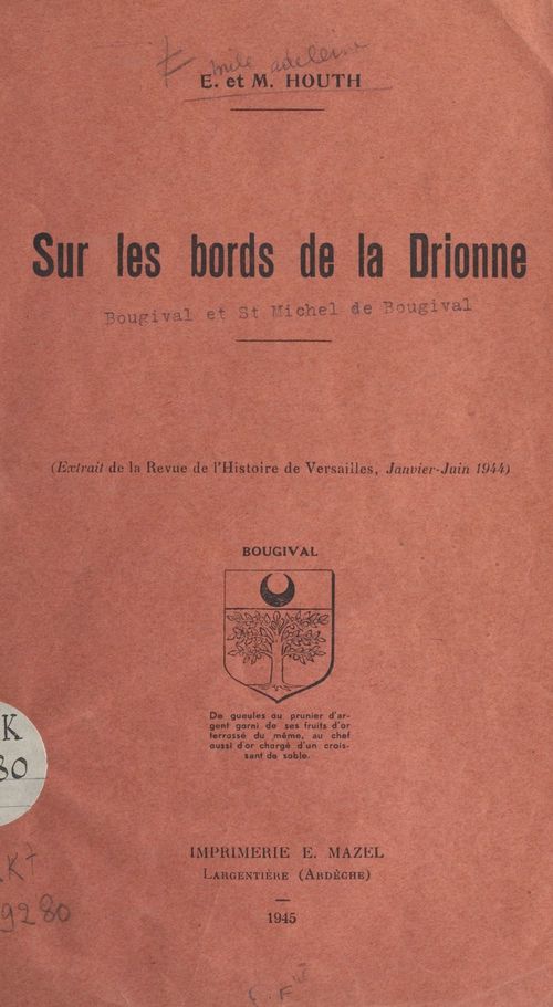 Couverture ebook de Sur les bords de la Drionne, de Emile Houth, Madeleine Houth