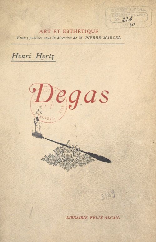 Couverture ebook de Degas, de Henri Hertz