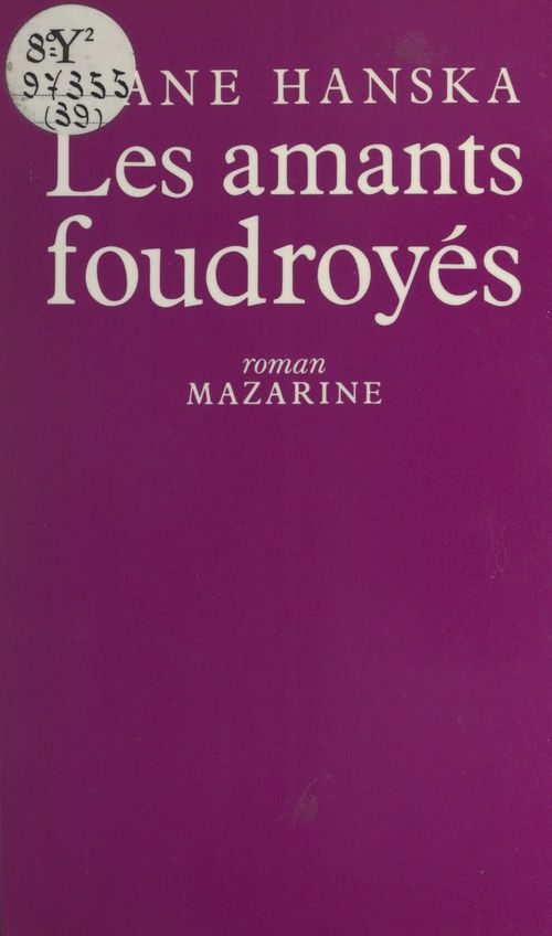 ebook cover of Les amants foudroyés, by Evane Hanska