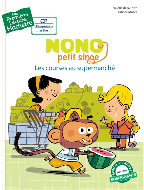 Couverture ebook de Nono, petit singe - Nono fait les courses, de Valérie de la Torre