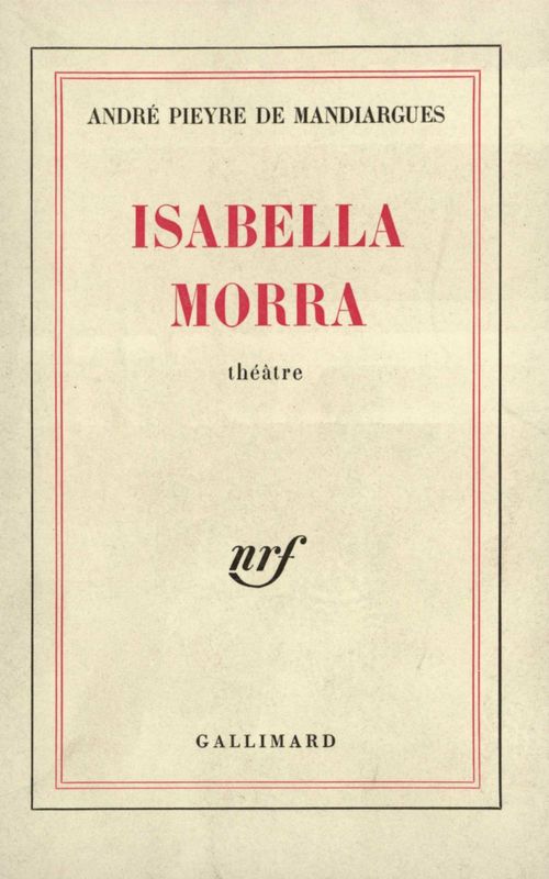 Couverture ebook de Isabella Morra, de Pieyre De Mandiargue