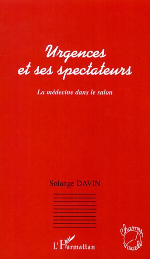 ebook cover of "Urgences" et ses spectateurs, by Solange Davin