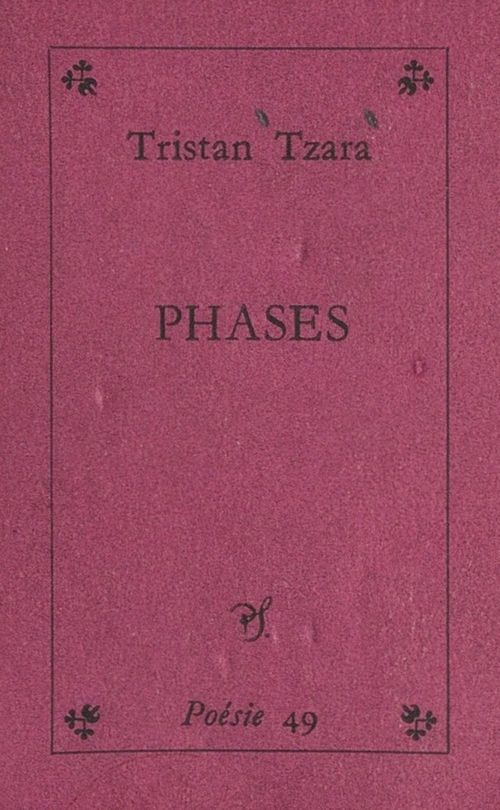 ebook cover of Phases, by Tristan Tzara
