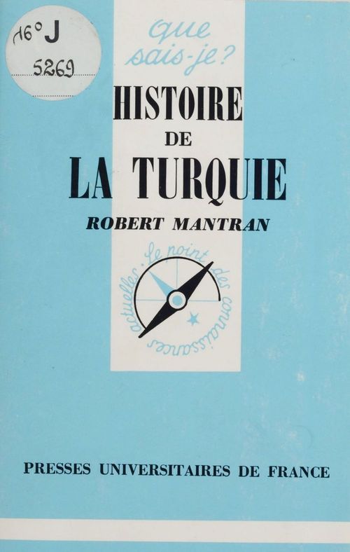 ebook cover of Histoire de la Turquie, by Robert Mantran