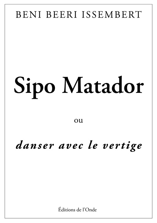 ebook cover of Sipo Matador, by Beni Issembert
