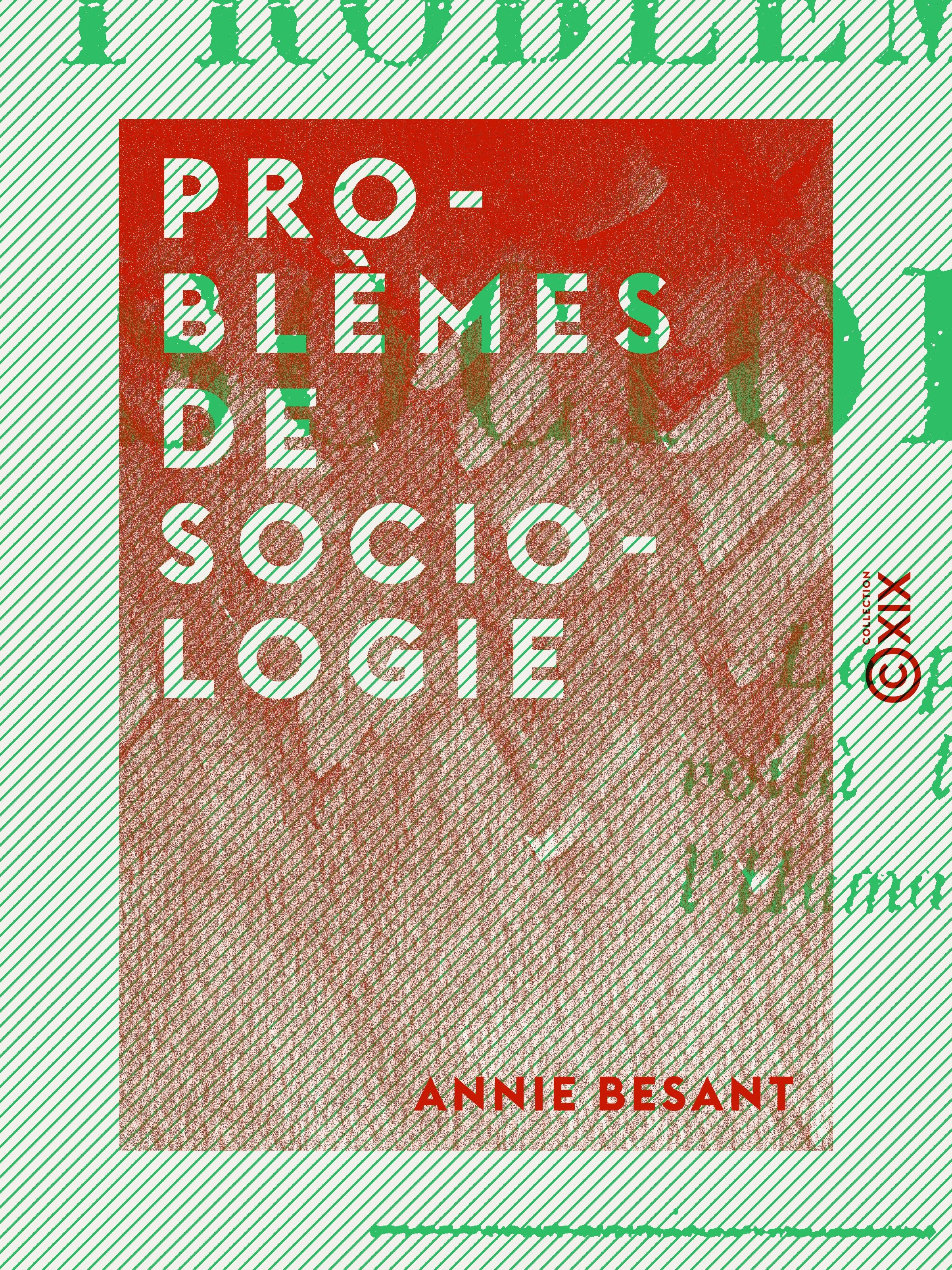 ebook cover of Problèmes de sociologie, by Annie Besant