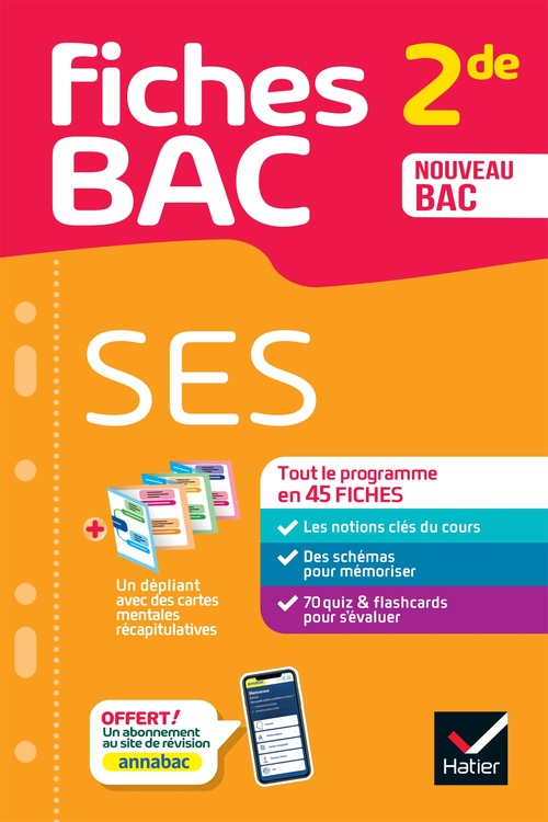 ebook cover of Fiches bac - SES 2de, by Sylvain Leder, François Porphire
