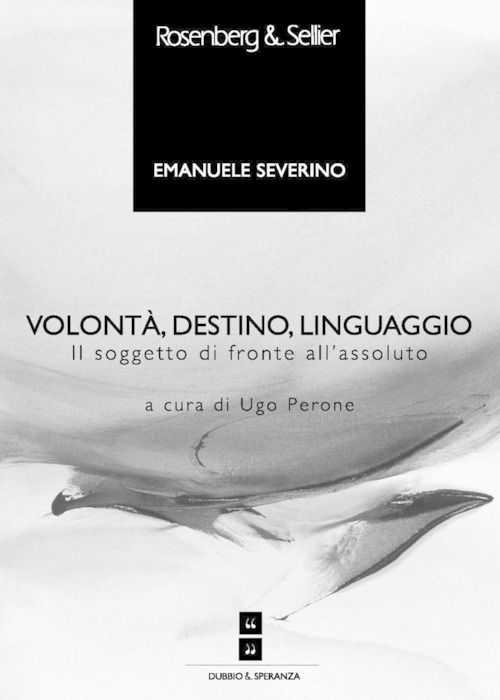 ebook cover of Volontà, destino, linguaggio, by Emanuele Severino