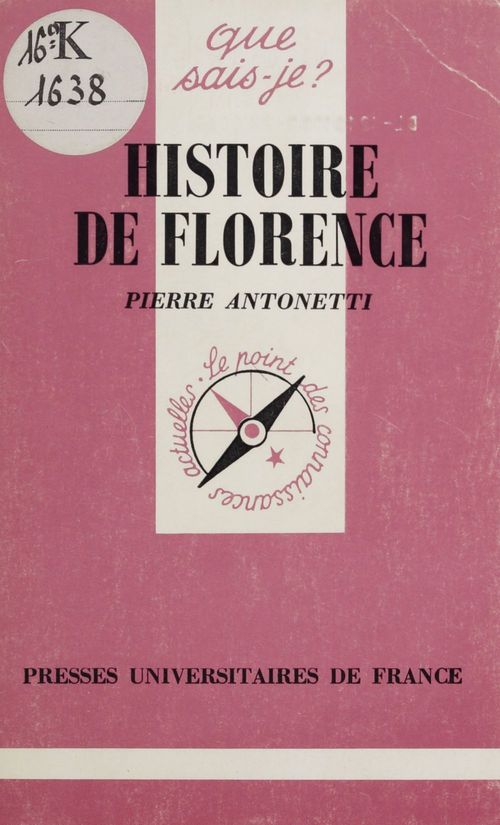 ebook cover of Histoire de Florence, by Pierre Antonetti