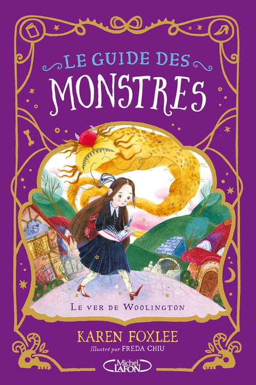 ebook cover of Le Guide des monstres - Tome 1 Le Ver de Woolington, by Karen Foxlee, Freda Chiu