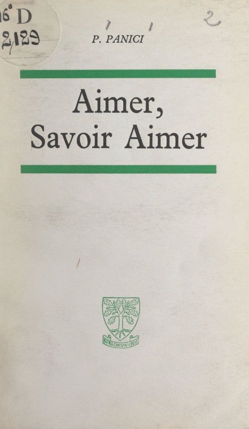 Couverture ebook de Aimer, savoir aimer, de Paul Panici