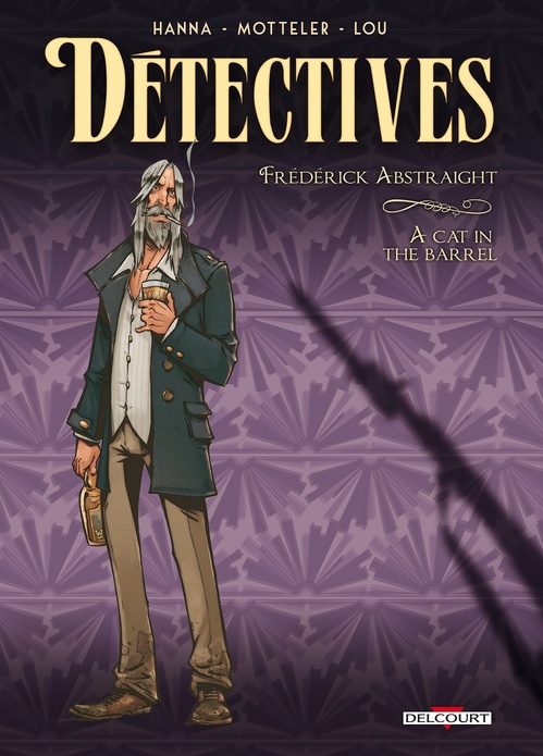 Couverture ebook de Détectives T05 - A cat in the barrel, de Herik Hanna, Julien Motteler