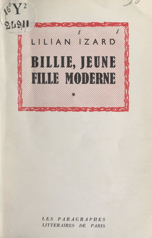 ebook cover of Billie, jeune fille moderne, by Lilian Izard