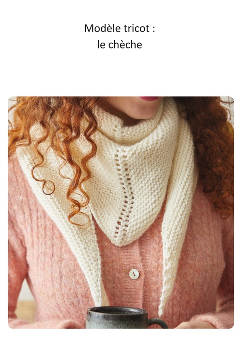 Couverture ebook de Modèle tricot : le chèche, de Juliette Michelet
