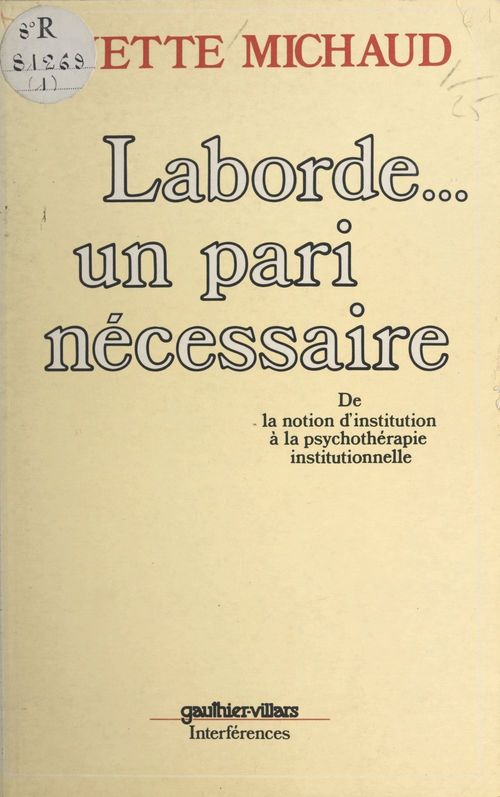 Couverture ebook de Laborde... un pari nécessaire, de Ginette Michaud