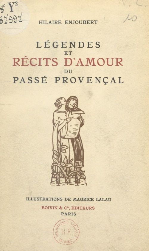 ebook cover of Légendes et récits d'amour du passé provençal, by Hilaire Enjoubert