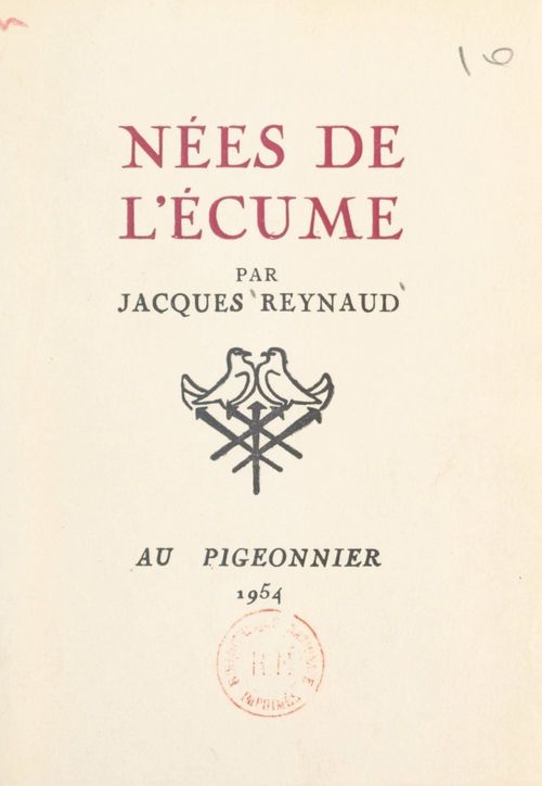Couverture ebook de Nées de l'écume, de Jacques Reynaud