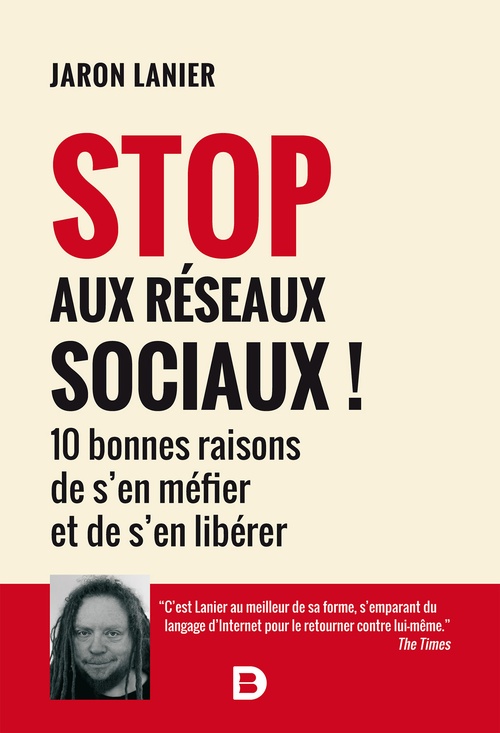 ebook cover of Stop aux réseaux sociaux !, by Jaron Lanier