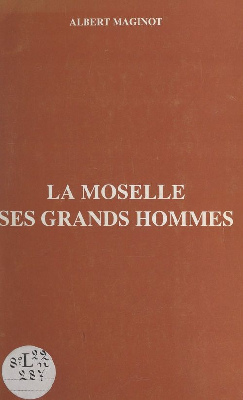 Couverture ebook de La Moselle, de Albert Maginot