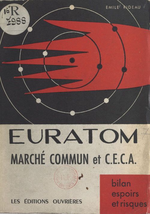 Couverture ebook de Euratom, marché commun et C.E.C.A., de Emile Rideau
