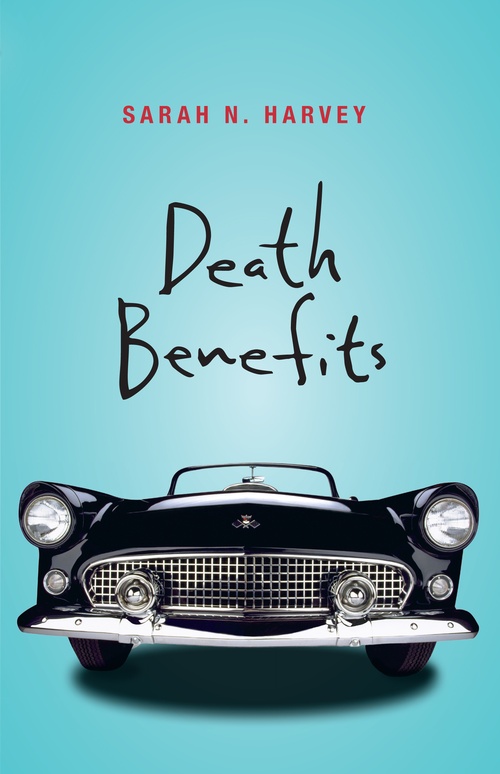 Couverture ebook de Death Benefits, de Sarah Harvey