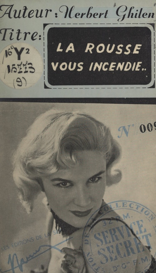ebook cover of La rousse vous incendie, by Herbert Ghilen