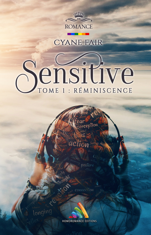 Couverture ebook de Sensitive - Tome 1 : Réminiscence | Livre lesbien, roman lesbien, de Cyane Fair