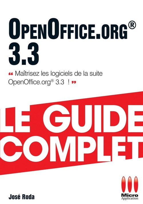 Couverture ebook de Openoffice 3.3, de José Roda