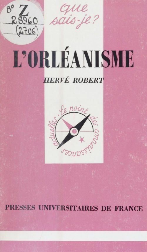 ebook cover of L'orléanisme, by Hervé Robert