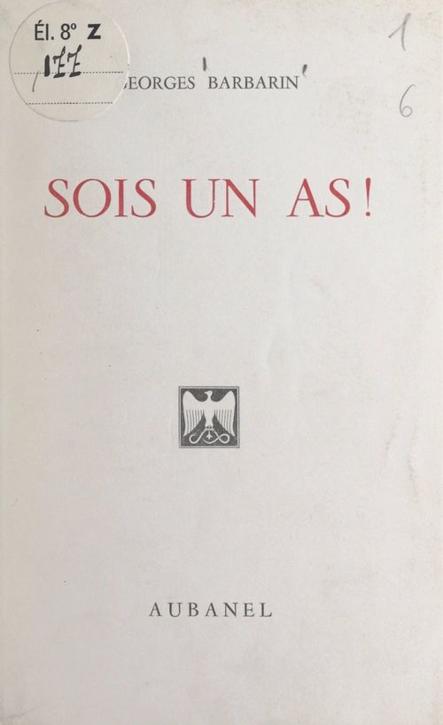 Couverture ebook de Jeune homme, jeune fille, sois un as !, de Georges Barbarin