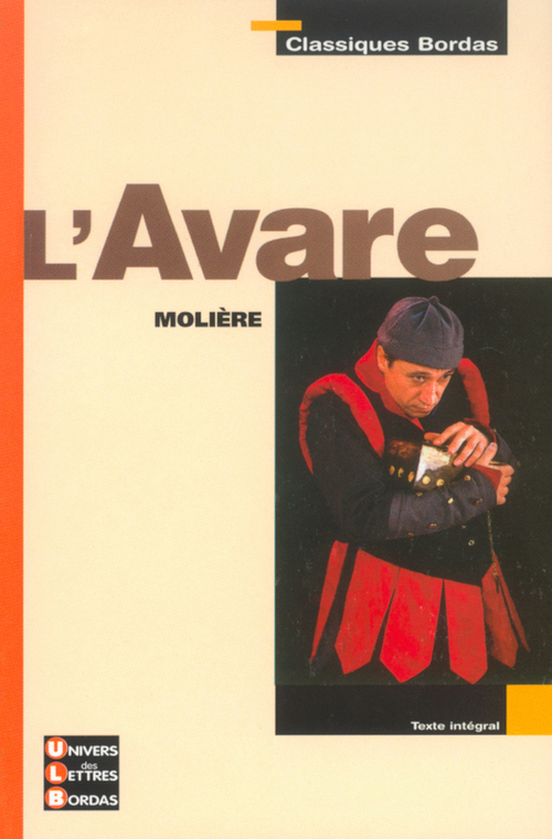 ebook cover of L'avare, by Jean Hartweg, Molière