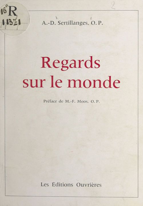 Couverture ebook de Regards sur le monde, de Antonin-Dalmace Sertillanges