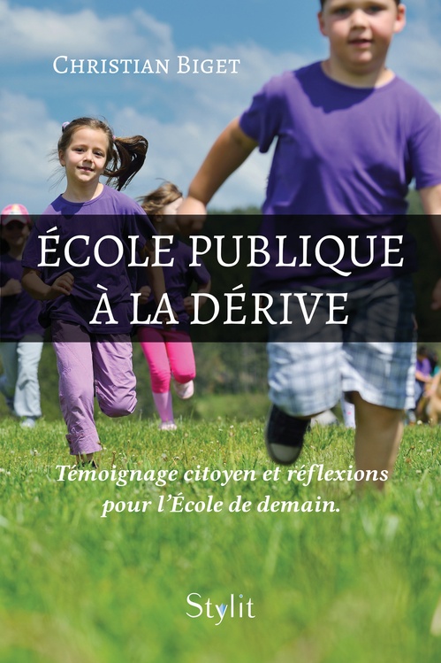 Couverture ebook de École publique à la dérive, de Christian Biget