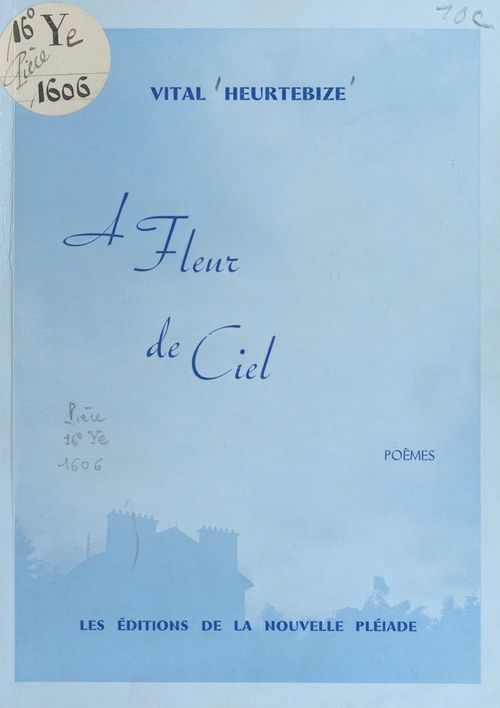 Couverture ebook de À fleur de ciel, de Vital Heurtebize