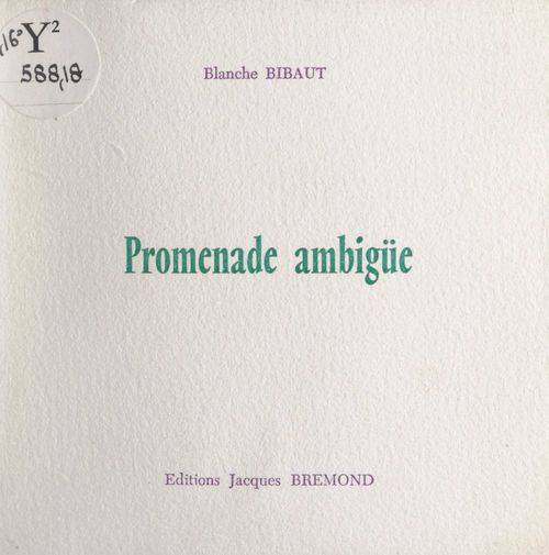 Couverture ebook de Promenade ambigüe, de Blanche Bibaut