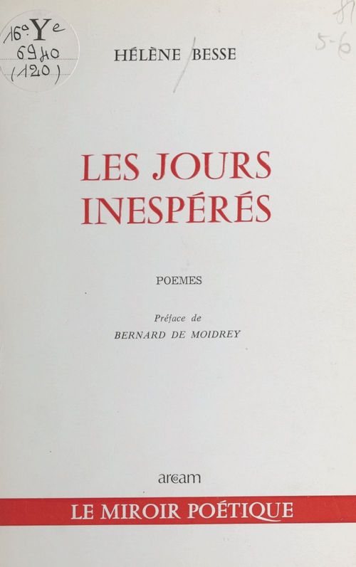 ebook cover of Les jours inespérés, by Helene Besse